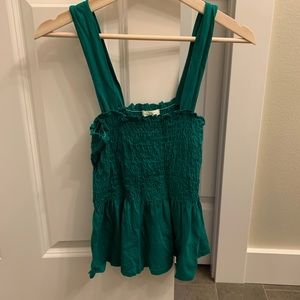 Anthropologie smocked tank
